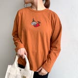 オレンジ | 【MOOMIN】リトルミイ刺繍ロンT | non-hedge