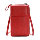 レッド | 合皮スマホショルダーバッグ | non-hedge 