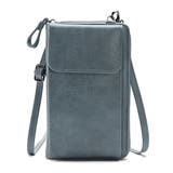 ブルー | 合皮スマホショルダーバッグ | non-hedge 