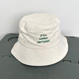 アイボリー | ロゴ刺繍バケットハット | non-hedge