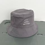 グレー | ロゴ刺繍バケットハット | non-hedge