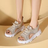 ★WEB限定★レースアップメッシュスポーツサンダル | non-hedge  | 詳細画像3 