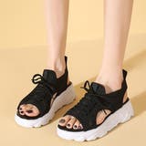 ★WEB限定★レースアップメッシュスポーツサンダル | non-hedge  | 詳細画像5 