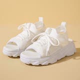 オフホワイト | ★WEB限定★レースアップメッシュスポーツサンダル | non-hedge 