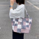 ブラウン | リメイク風キャンバストートバッグ | non-hedge