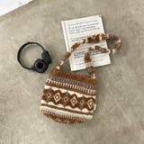 キャメル | 柄アソートボアショルダーバッグ | non-hedge