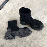 ブラック | フェイクスウェードショートブーツ | non-hedge 