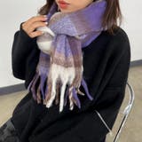 チェックマフラー | non-hedge  | 詳細画像1 