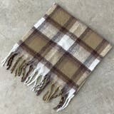 ベージュ | チェックマフラー | non-hedge 