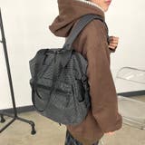 撥水チェックリュックサック | non-hedge | 詳細画像12