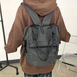 撥水チェックリュックサック | non-hedge | 詳細画像13