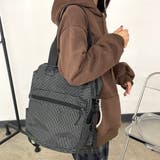 撥水チェックリュックサック | non-hedge | 詳細画像15