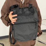 撥水チェックリュックサック | non-hedge | 詳細画像16