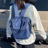 撥水チェックリュックサック | non-hedge | 詳細画像7