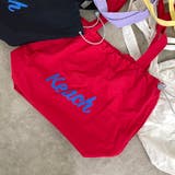 レッド | 撥水配色ロゴトートバッグ | non-hedge 