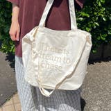 アイボリー | 刺繍ロゴトートバッグ | non-hedge 
