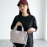 キャンバスロゴ刺繍ミニトートバッグ | non-hedge  | 詳細画像1 