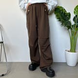 ブラウン | 暖ラインタックパンツ | non-hedge