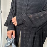 楊柳シアーチェックシャツ | non-hedge | 詳細画像14