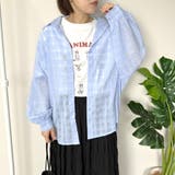 ブルー | 楊柳シアーチェックシャツ | non-hedge