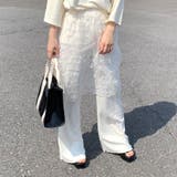 オフホワイト | レーススカートレイヤードパンツ | non-hedge