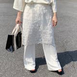 レーススカートレイヤードパンツ | non-hedge  | 詳細画像10