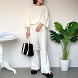 レーススカートレイヤードパンツ | non-hedge  | 詳細画像15