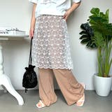 モカ | レーススカートレイヤードパンツ | non-hedge