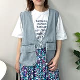 デニムショートベスト | non-hedge | 詳細画像10