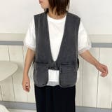 デニムショートベスト | non-hedge | 詳細画像34