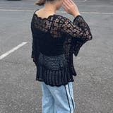 袖フレアクロシェ切替プルオーバー | non-hedge | 詳細画像5