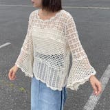 袖フレアクロシェ切替プルオーバー | non-hedge | 詳細画像18