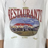 レストランプリントビッグTシャツ | non-hedge  | 詳細画像10 