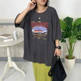 レストランプリントビッグTシャツ | non-hedge  | 詳細画像1 
