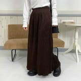 ブラウン | ベロアプリーツスカート | non-hedge 