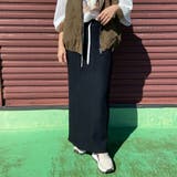 ブラック | リブIラインスカート | non-hedge