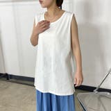 オフホワイト | サイドスリットタンクトップ | non-hedge 
