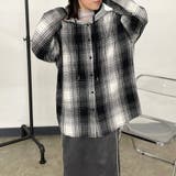 ブラック | フードチェックシャツ | non-hedge