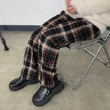 チェックワイドパンツ | non-hedge  | 詳細画像1 