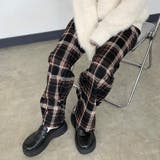 チェックワイドパンツ | non-hedge  | 詳細画像2 
