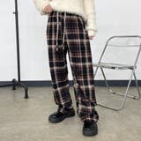 チェックワイドパンツ | non-hedge  | 詳細画像3 