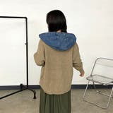 デニム切替フードカーディガン | non-hedge  | 詳細画像10 