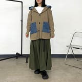 デニム切替フードカーディガン | non-hedge  | 詳細画像11 