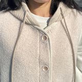 ニットフードボアベスト | non-hedge  | 詳細画像9 