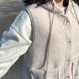 ニットフードボアベスト | non-hedge  | 詳細画像10 