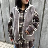 モカ | ニットフードボアベスト | non-hedge 