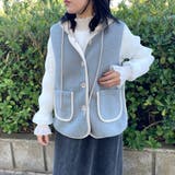 ニットフードボアベスト | non-hedge  | 詳細画像24 