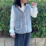 ニットフードボアベスト | non-hedge  | 詳細画像26 