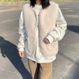 ニットフードボアベスト | non-hedge  | 詳細画像4 