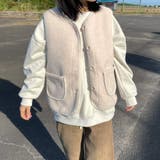 ニットフードボアベスト | non-hedge  | 詳細画像5 